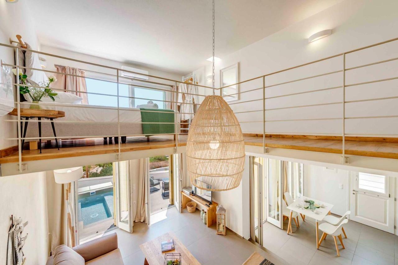 אזולימנוס Villa Alba In Syros With Private Jacuzzi מראה חיצוני תמונה