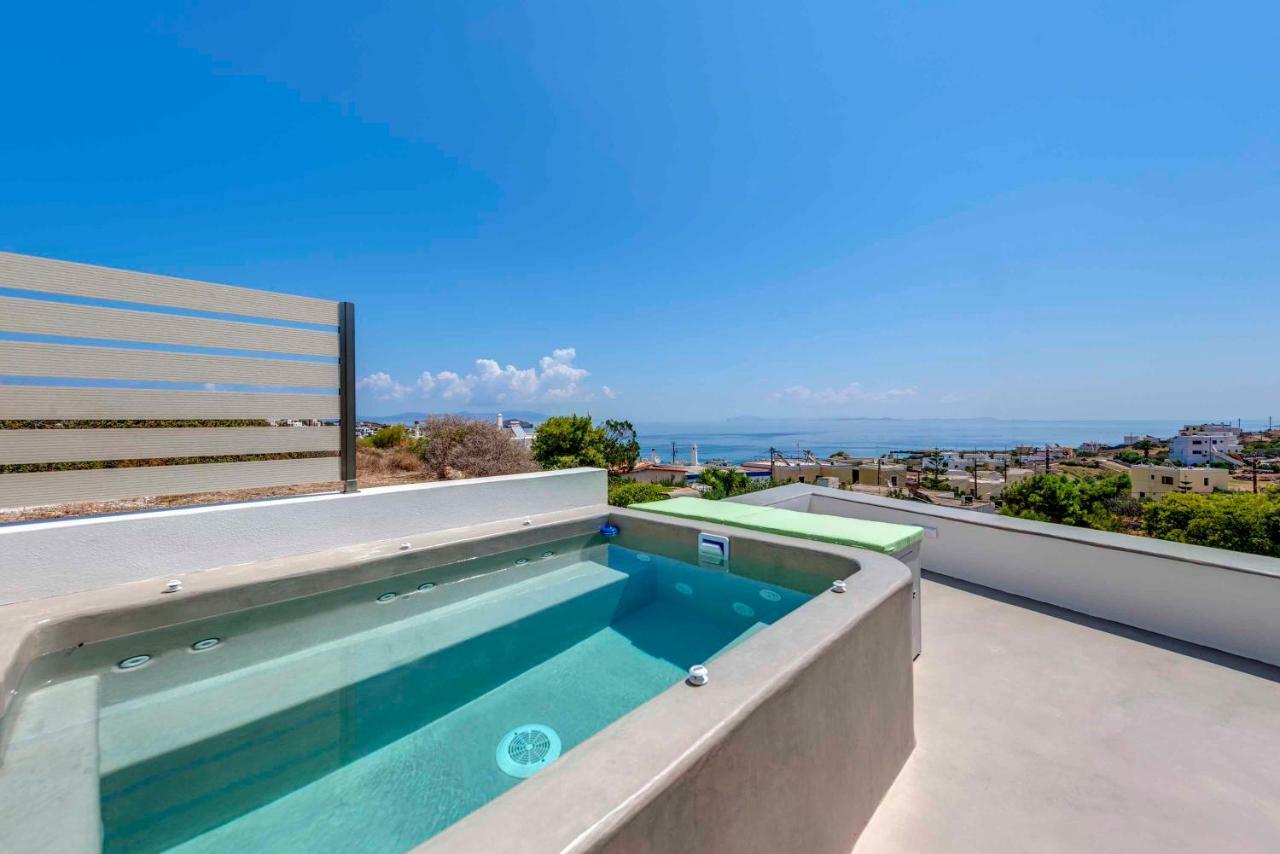 אזולימנוס Villa Alba In Syros With Private Jacuzzi מראה חיצוני תמונה