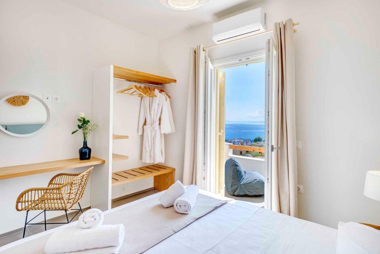 אזולימנוס Villa Alba In Syros With Private Jacuzzi מראה חיצוני תמונה