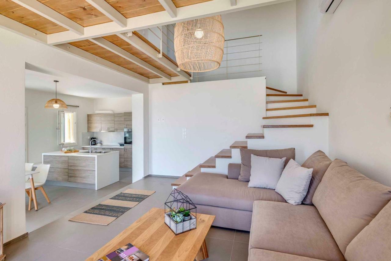 אזולימנוס Villa Alba In Syros With Private Jacuzzi מראה חיצוני תמונה