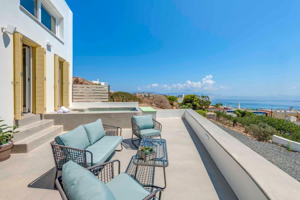 אזולימנוס Villa Alba In Syros With Private Jacuzzi מראה חיצוני תמונה