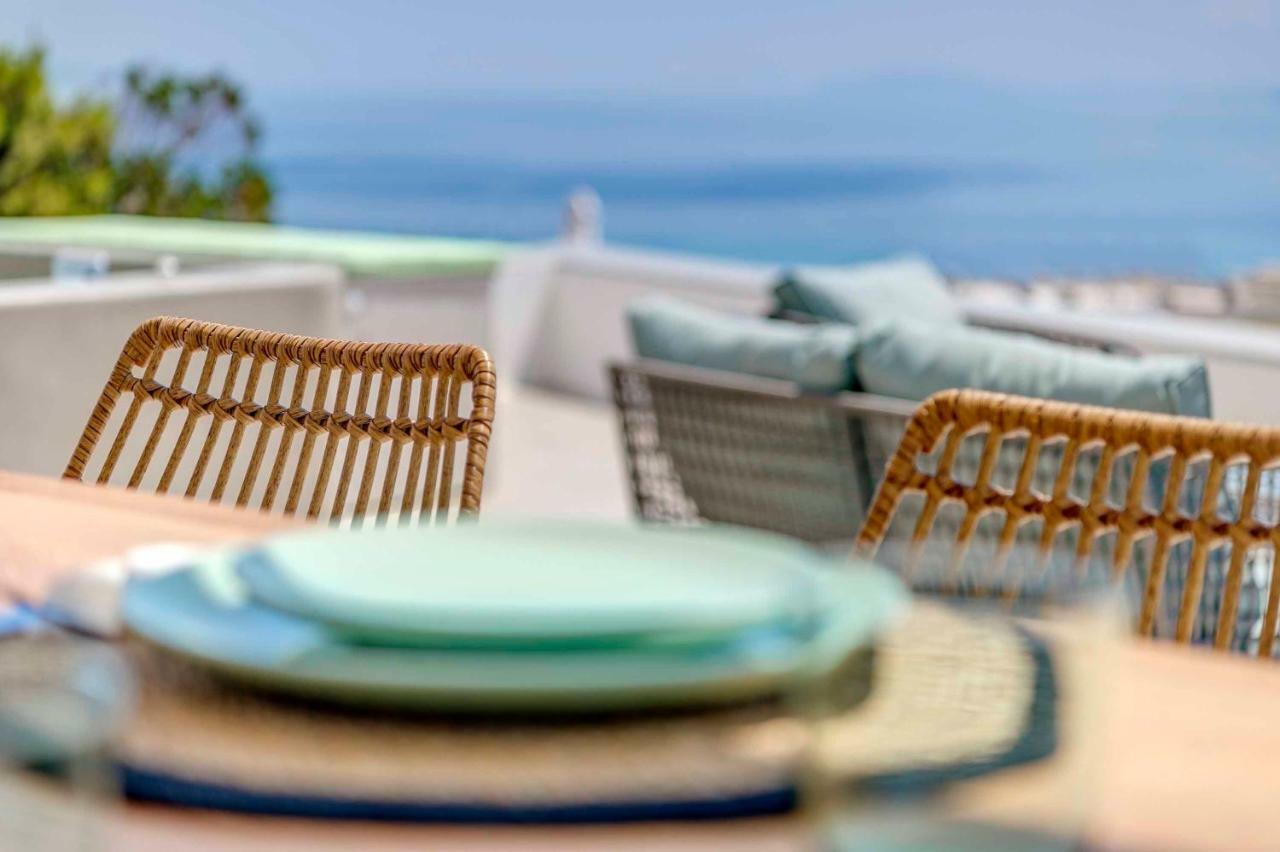 אזולימנוס Villa Alba In Syros With Private Jacuzzi מראה חיצוני תמונה