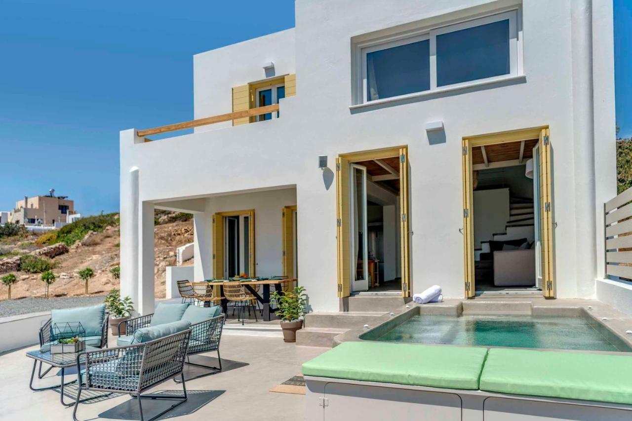 אזולימנוס Villa Alba In Syros With Private Jacuzzi מראה חיצוני תמונה