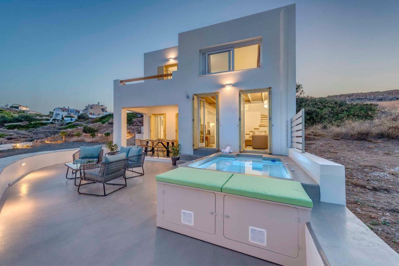 אזולימנוס Villa Alba In Syros With Private Jacuzzi מראה חיצוני תמונה