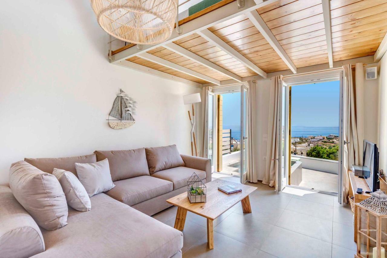אזולימנוס Villa Alba In Syros With Private Jacuzzi מראה חיצוני תמונה
